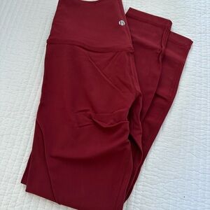 Women's Burgundy Leggings